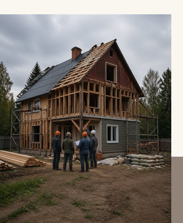 Реконструкция дачного дома в Шатуре под ключ с проектом